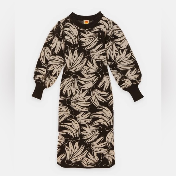 Farm Rio Black Bossa Banana Dress - Picture 6 of 10